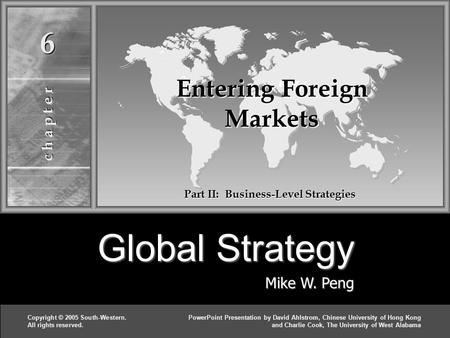 Entering Foreign Markets