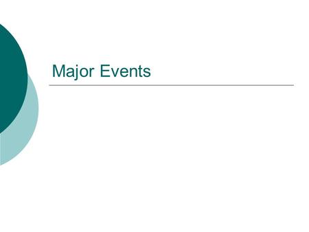 Major Events. A War of Movement?  Original ideas about the “ Great War ” Schlieffen Plan First Battle of the Marne  “ Race to the sea ”  Trench warfare.