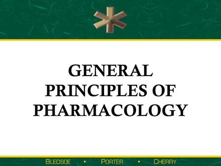 GENERAL PRINCIPLES OF PHARMACOLOGY. Part 2 Topics  Anatomy & Physiology Related to Pharmacology  Common Prehospital Medications  Common Patient Scenarios.