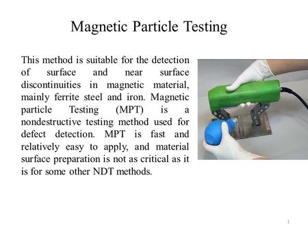 Magnetic Particle Testing