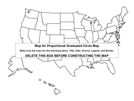 Map for Proportional Graduated Circle Map