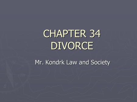 Mr. Kondrk Law and Society