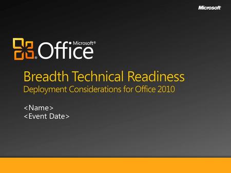 Ribbon UI Application Compatibility OS upgrade needed Deployment cost End user training OpenXML File format change Macros don’t work Office 2003 love.