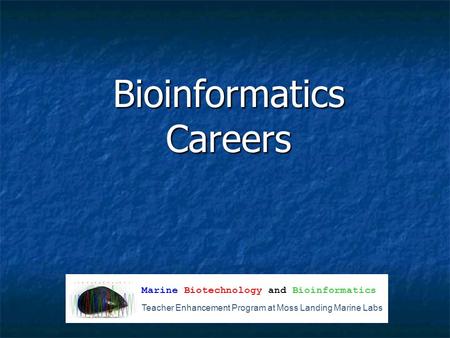 Bioinformatics Careers