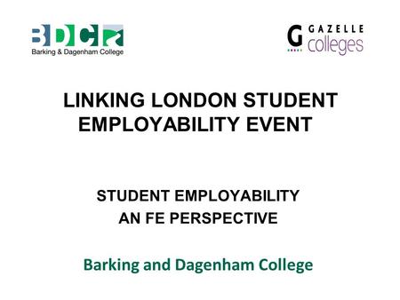 LINKING LONDON STUDENT EMPLOYABILITY EVENT