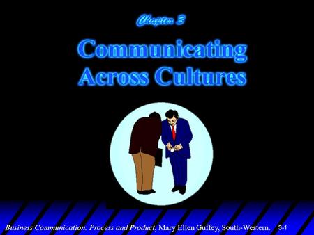 3-1 Business Communication: Process and Product, Mary Ellen Guffey, South-Western. 1.