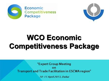 WCO Economic Competitiveness Package