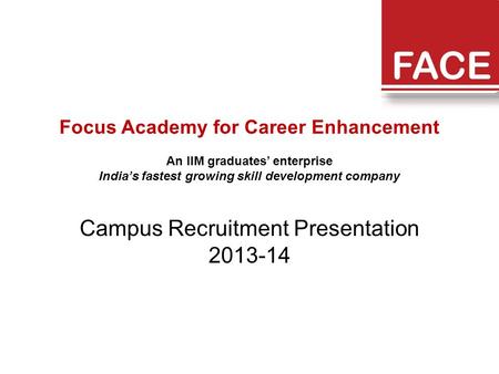 Campus Recruitment Presentation