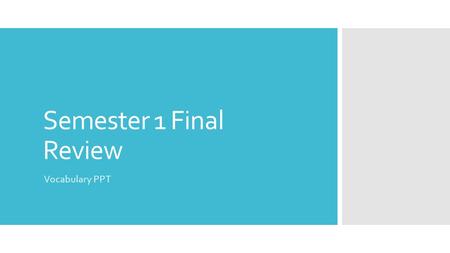 Semester 1 Final Review Vocabulary PPT. Safety Vocab.  Focused Examination - Comes right after the initial assessment, check the client’s head, neck,