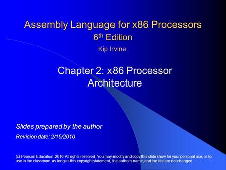 Assembly Language for x86 Processors 6th Edition