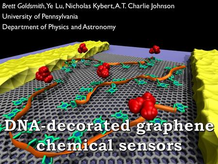 Brett Goldsmith, Ye Lu, Nicholas Kybert, A.T. Charlie Johnson University of Pennsylvania Department of Physics and Astronomy.