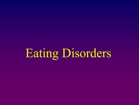 Eating Disorders. Body Image Survey DIRECTIONS 1. First look at the drawings for your gender, choose the number below the figure that best illustrates.