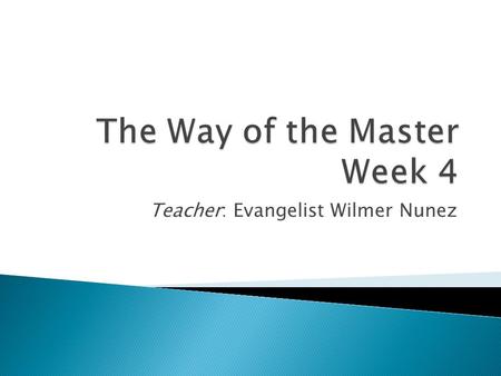 Teacher: Evangelist Wilmer Nunez.  What is the key of knowledge?  What is the purpose of the Law?  How did Paul sought to persuade his hearers?  What.