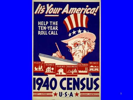 1. 2 Census 2000 -- Scientifically or Politically Correct? Stephen E. Fienberg Department of Statistics Notes for Stat 36-149 October, 2001.