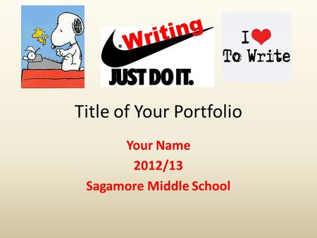 Title of Your Portfolio