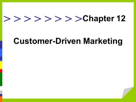 Customer-Driven Marketing