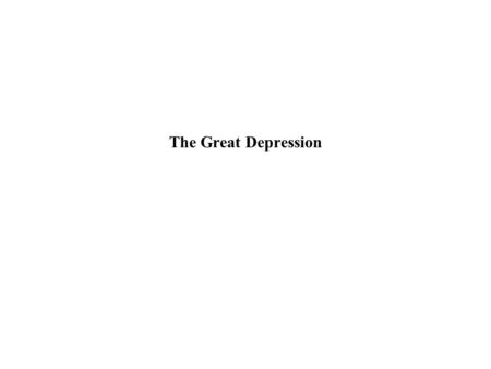 The Great Depression. The Crash > Economy Compared to Television, 1929.