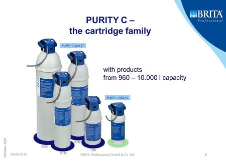 PURITY C – the cartridge family