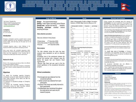 TEMPLATE DESIGN © 2008  Dev Kumari Shrestha Rai Maternal Health Nursing Department College of Nursing,BPKIHS,Nepal