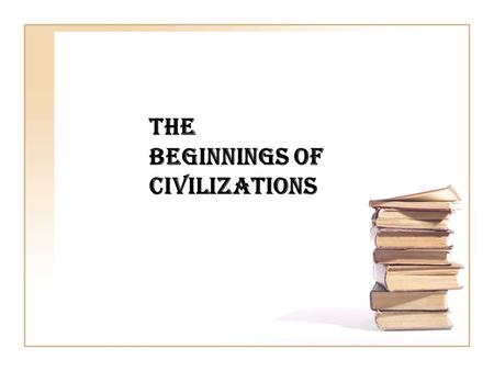 The Beginnings of Civilizations. The 4 H’sAg Early Civilizations Migration Anything goes 100 200 300 400 500 Double Jeopardy Final Jeopardy.