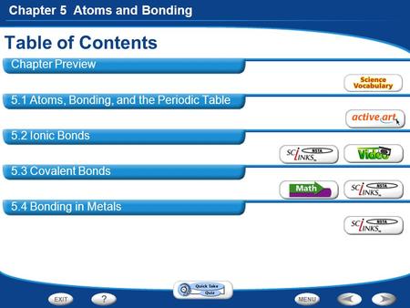 Table of Contents Chapter Preview