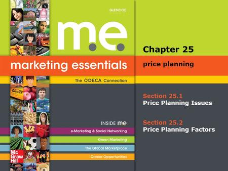 Chapter 25 price planning Section 25.1 Price Planning Issues