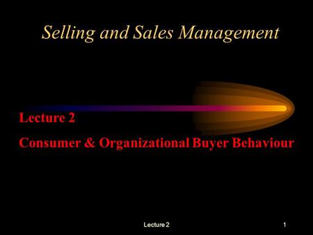 Selling and Sales Management