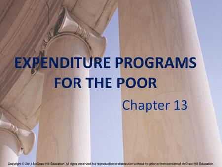 EXPENDITURE PROGRAMS FOR THE POOR