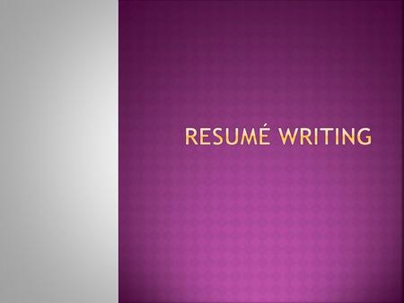  To pass the employer's screening process.  To give basic facts which might favorably influence the employer.  Establish you as a professional person.