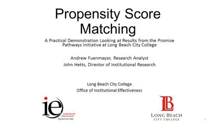 Propensity Score Matching