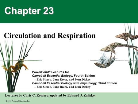 Circulation and Respiration