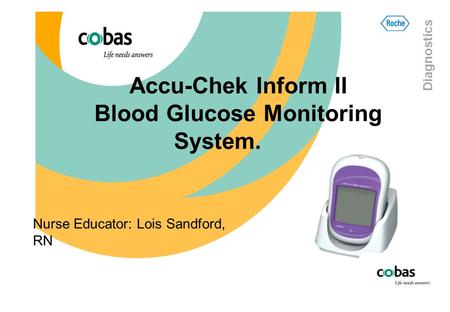 Accu-Chek Inform II Blood Glucose Monitoring System.