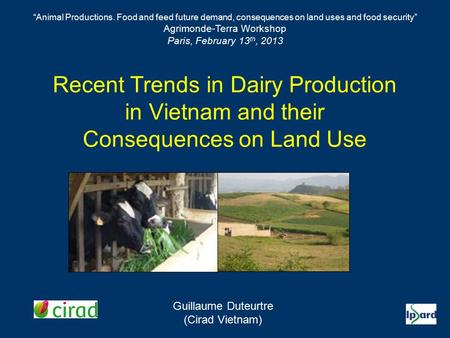 Guillaume Duteurtre (Cirad Vietnam)