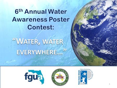 1. 2 Water is all around us - covering over 70% of the Earth’s surface – but it still needs to be valued and used wisely. Every living thing on the planet.