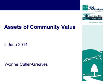 Assets of Community Value