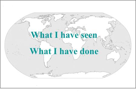 What I have seen What I have done. Outline Undergraduate -- Biotechnology -- Ecology Master -- Courses -- Research -- Project of Storma -- Field work.