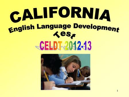 1 1. 2 2 TEST Security Must be kept secure Test Test Items Do not expose test questions or content to students before testing Assume responsibility for.