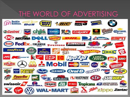 THE WORLD OF ADVERTISING