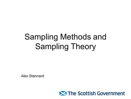 Sampling Methods and Sampling Theory