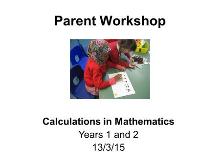 Calculations in Mathematics