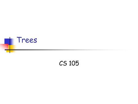 Trees CS 105. 10/02/05 L7: Trees Slide 2 Copyright 2005, by the authors of these slides, and Ateneo de Manila University. All rights reserved Definition.