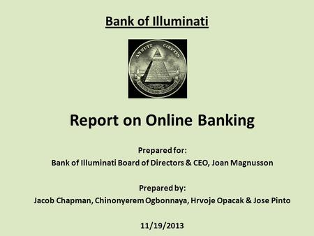 Report on Online Banking