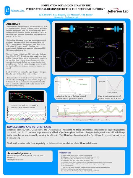 ABSTRACT The International Design Study for the Neutrino Factory (IDS- NF) baseline design 1 involves a complex chain of accelerators including a single-pass.