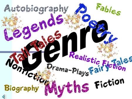 Drama skits, musicals or plays Drama skits, musicals or plays Historical fiction Historical fiction Mystery Mystery Science fiction Science fiction.