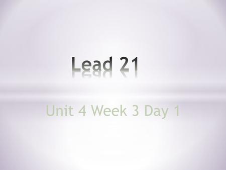 Unit 4 Week 3 Day 1. 1. moon6. took 2. room7. cook 3. pool8. hood 4. noon9. too 5. wood10. two.