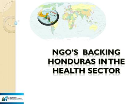 Health situation: the Honduran population is at risk of falling ill and dying due to the range of transmisible illnessses, degenerating chronic illnesses,