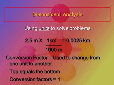 Using units to solve problems