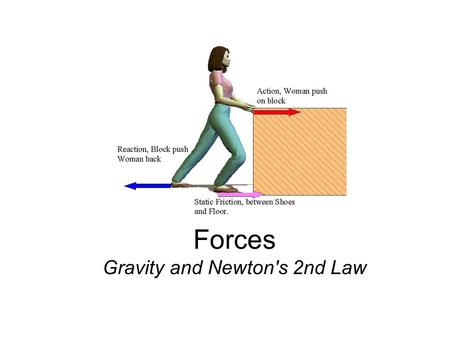 Forces Gravity and Newton's 2nd Law. Mass = how much matter is in an object 1. More mass = greater __________ (harder to move or stop) 2. The platinum.