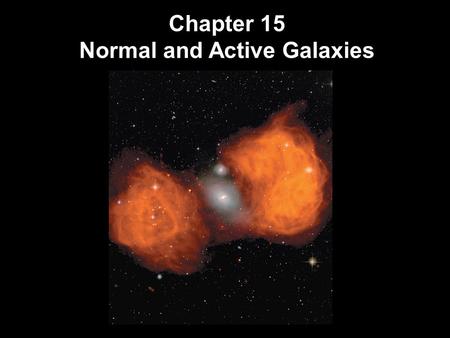 Chapter 15 Normal and Active Galaxies. Units of Chapter 15 Hubble’s Galaxy Classification The Distribution of Galaxies in Space Hubble’s Law Active Galactic.