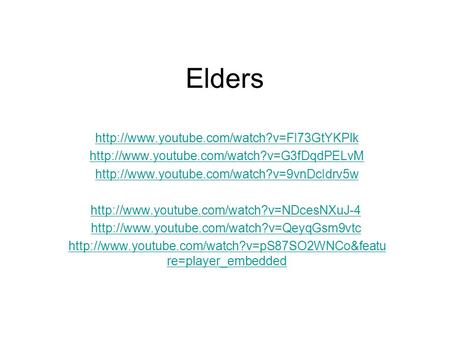 Elders